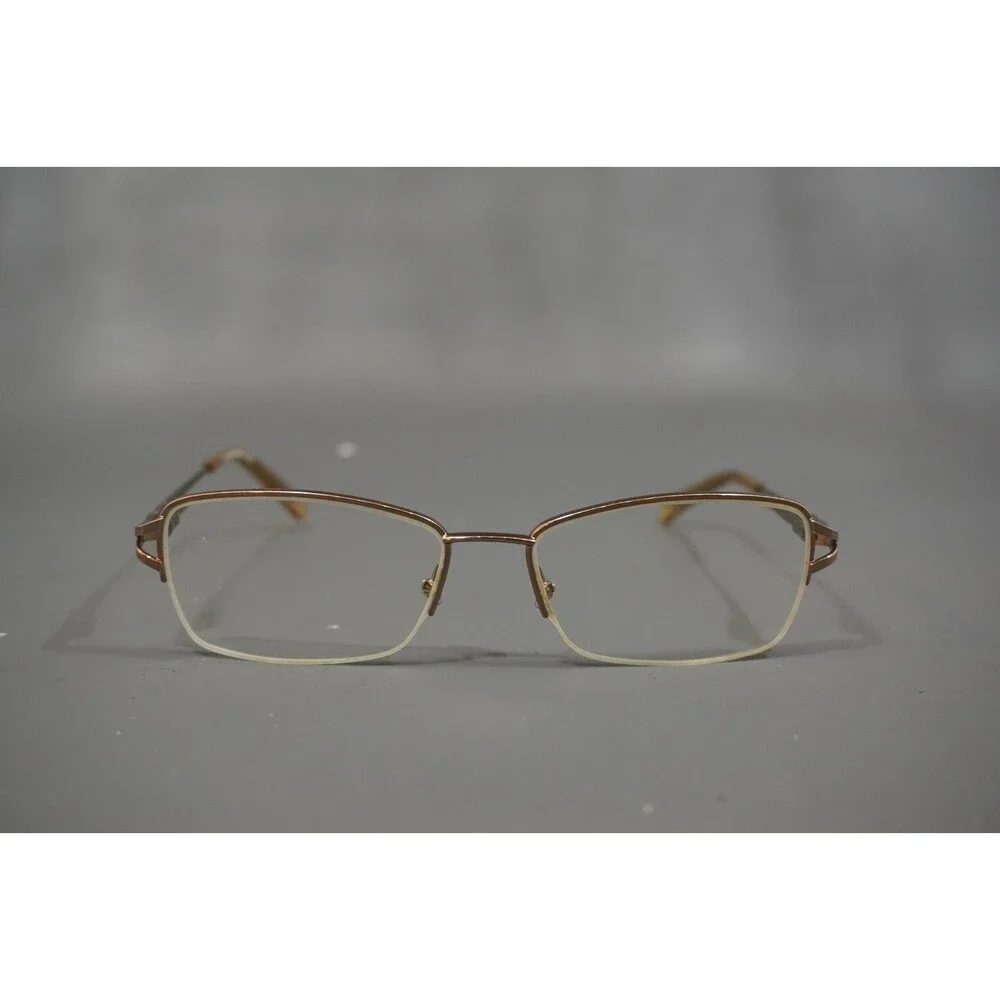 Liz Claiborne Eyeglasses Frames L627 0NEH Rose Gold Cat Eye Half Rim 53-16-135